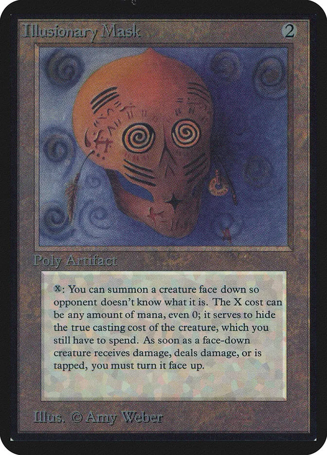 1993 Limited Edition Alpha Illusionary Mask rare #249 rare card image