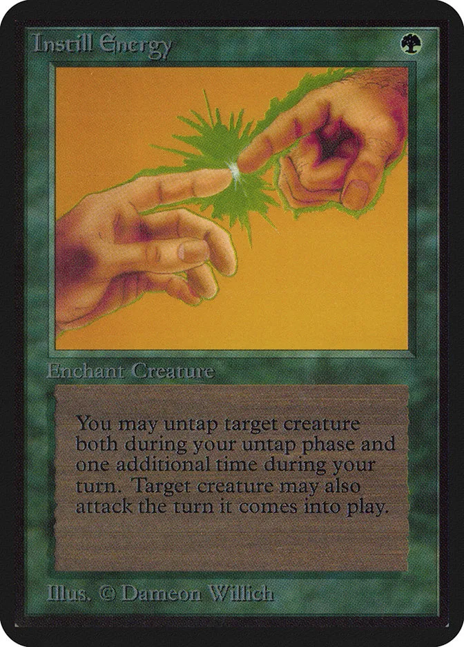 1993 Limited Edition Alpha Instill Energy uncommon #202 uncommon card image