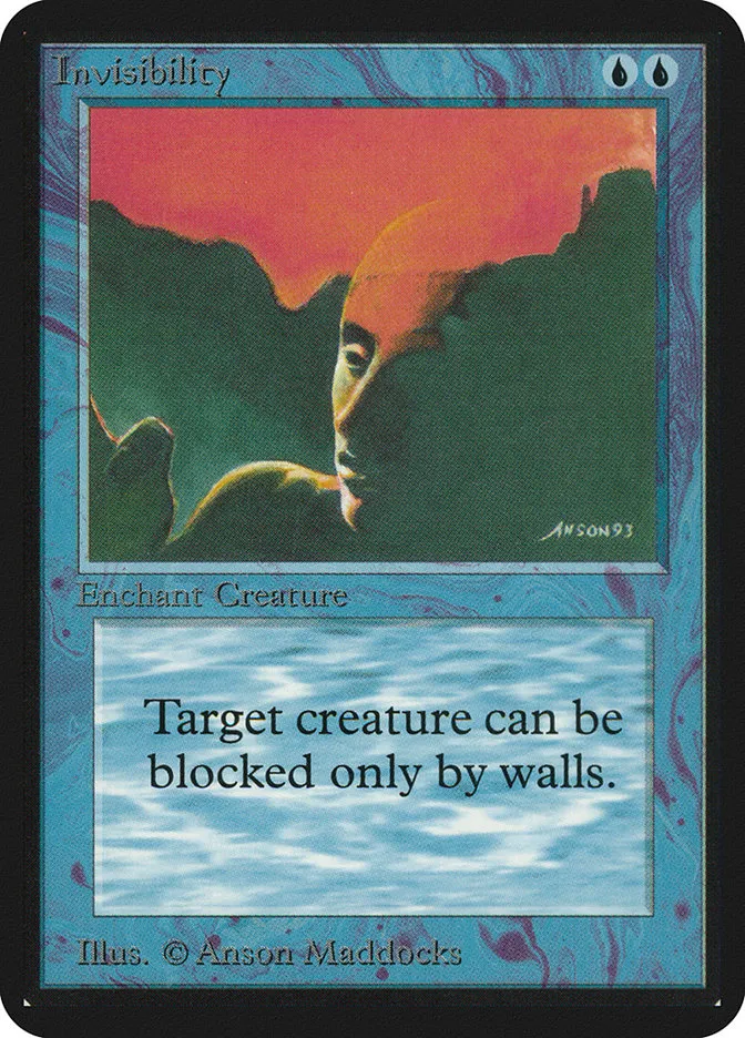 1993 Limited Edition Alpha Invisibility common #59 common card image