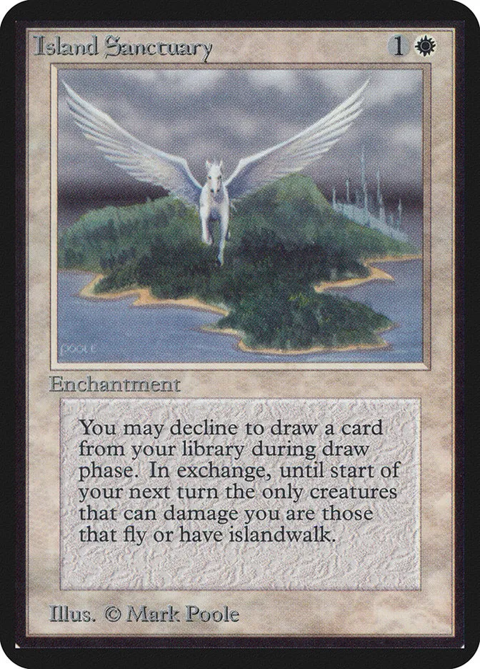 1993 Limited Edition Alpha Island Sanctuary rare #25 rare card image
