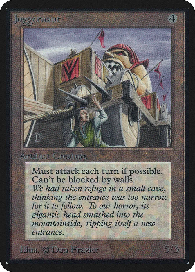 1993 Limited Edition Alpha Juggernaut uncommon #255 uncommon card image