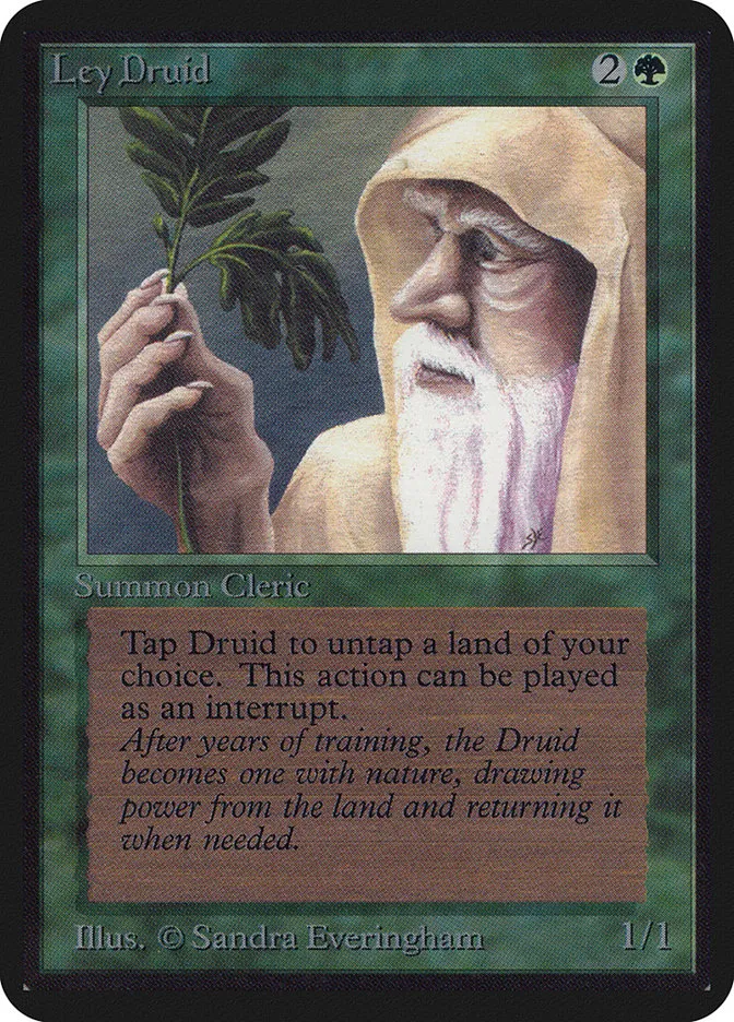 1993 Limited Edition Alpha Ley Druid uncommon #205 uncommon card image