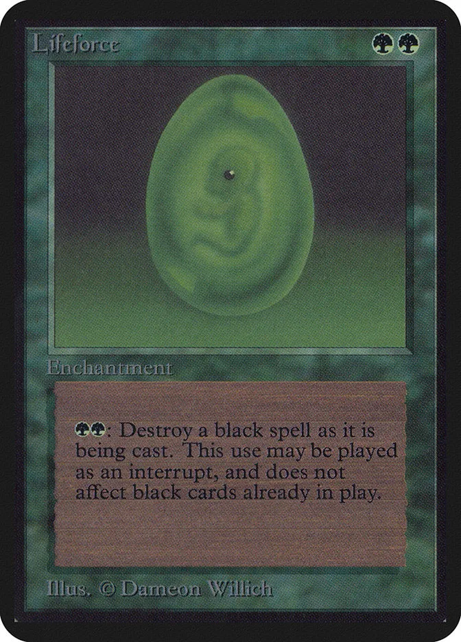 1993 Limited Edition Alpha Lifeforce uncommon #206 uncommon card image