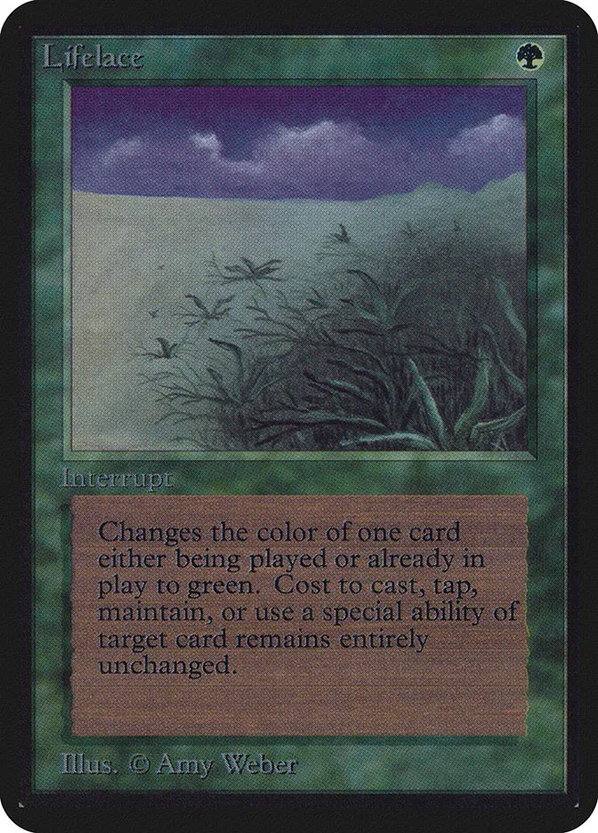 1993 Limited Edition Alpha Lifelace rare #207 rare card image