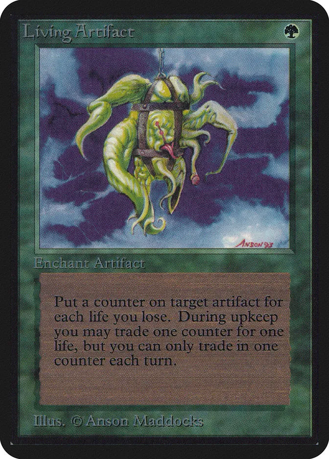 1993 Limited Edition Alpha Living Artifact rare #208 rare card image