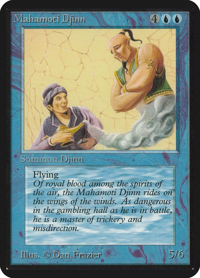 1993 Limited Edition Alpha Mahamoti Djinn rare #64 rare card image