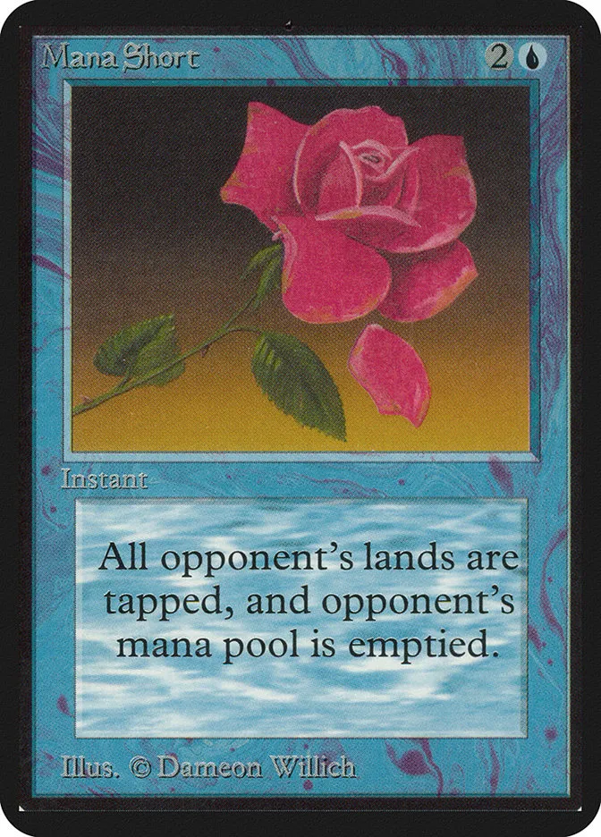 1993 Limited Edition Alpha Mana Short rare #65 rare card image