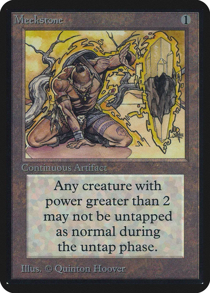 1993 Limited Edition Alpha Meekstone rare #260 rare card image
