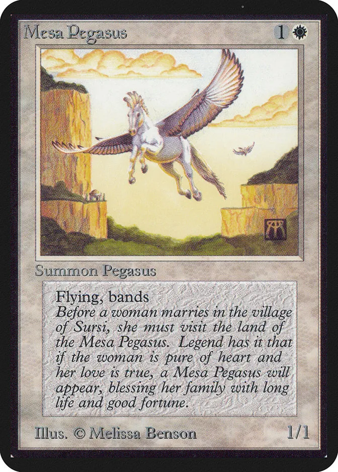 1993 Limited Edition Alpha Mesa Pegasus common #28 common card image