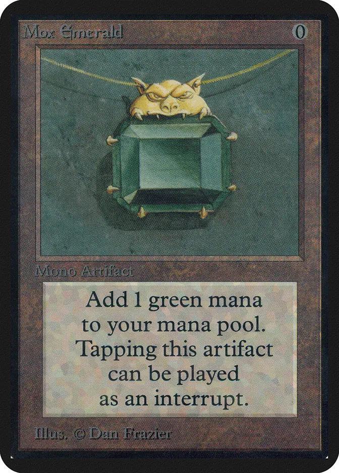1993 Limited Edition Alpha Mox Emerald rare #261 rare card image