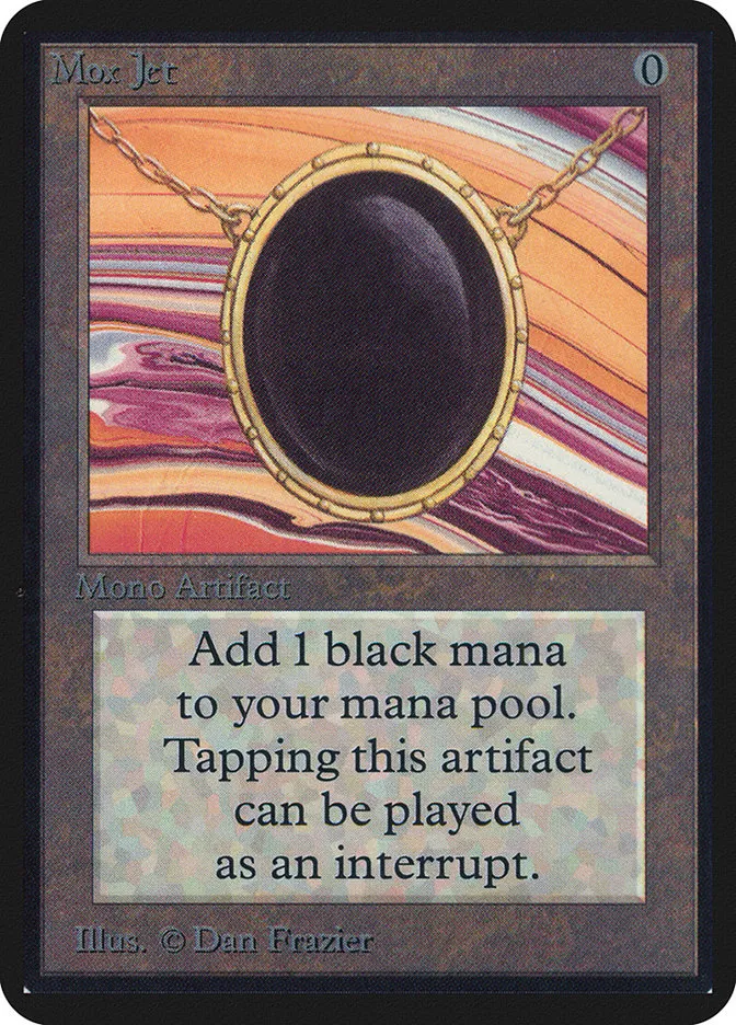 1993 Limited Edition Alpha Mox Jet rare #262 rare card image