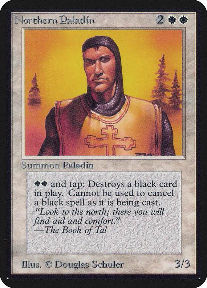 1993 Limited Edition Alpha Northern Paladin rare #29 rare card image