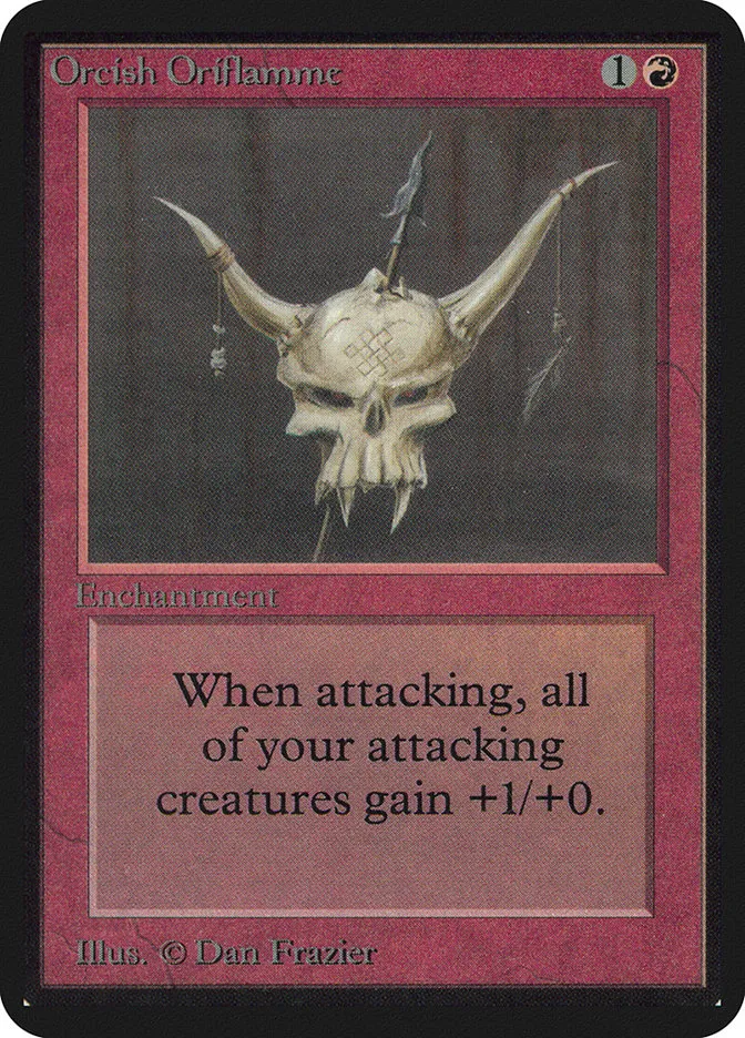 1993 Limited Edition Alpha Orcish Oriflamme uncommon #166 uncommon card image