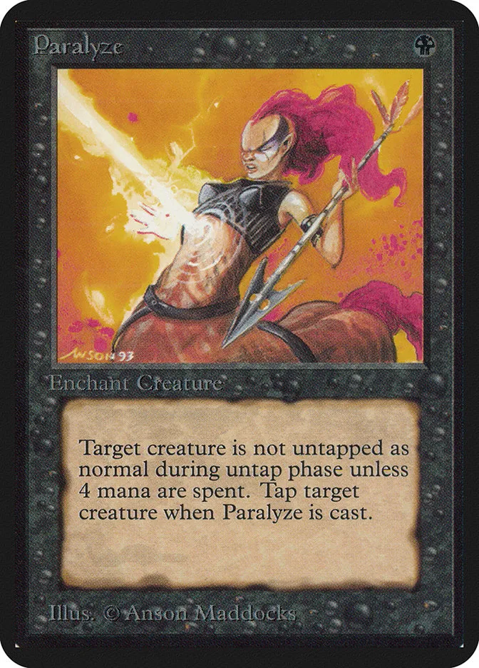1993 Limited Edition Alpha Paralyze common #119 common card image