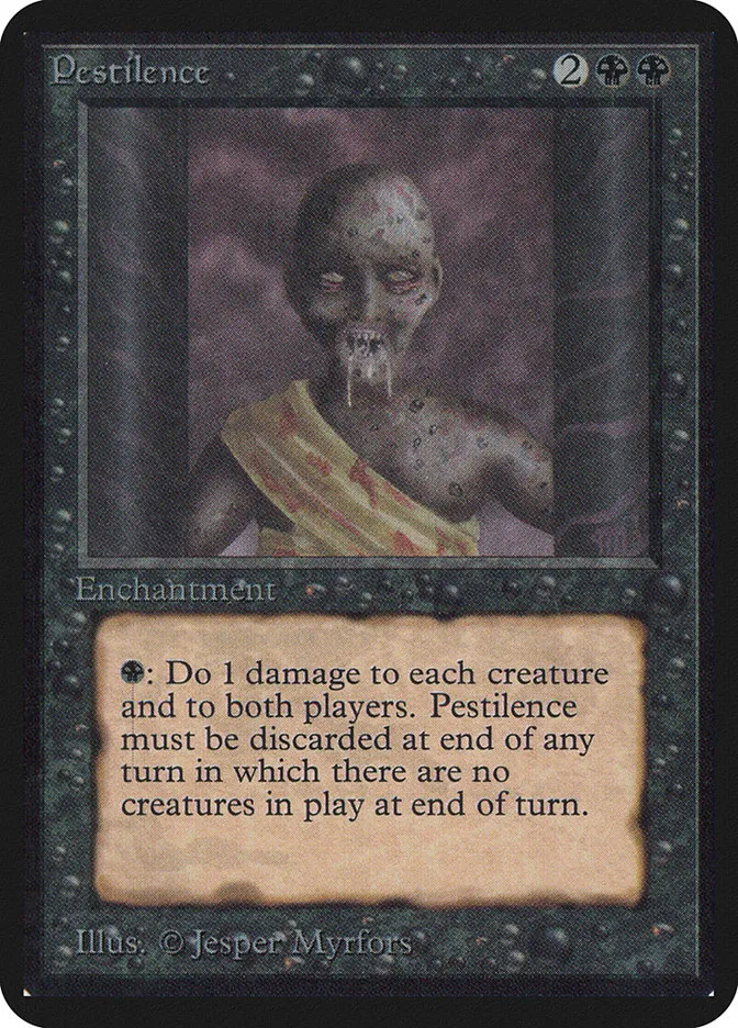 1993 Limited Edition Alpha Pestilence common #120 common card image