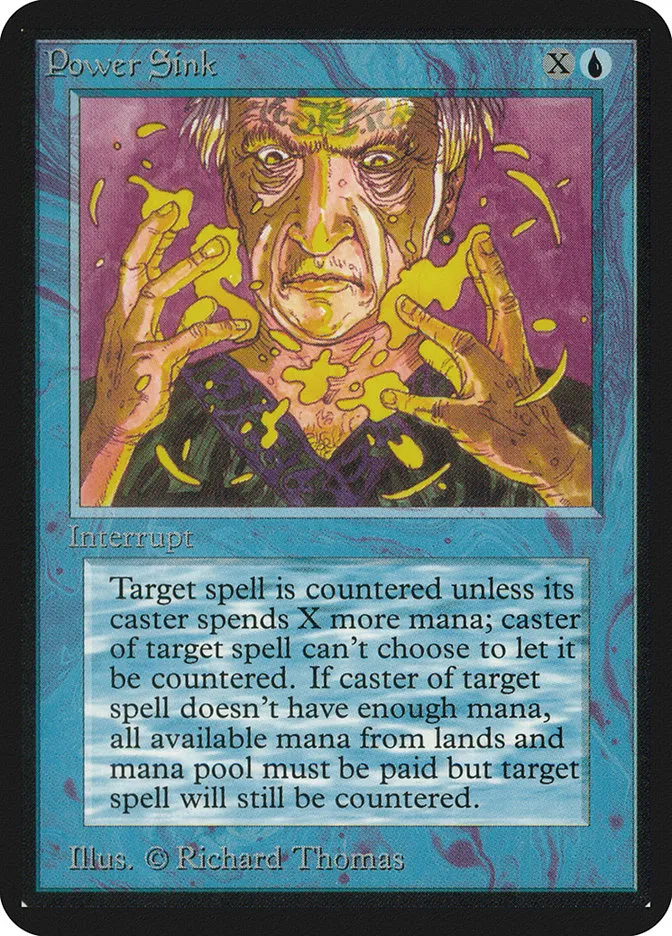 1993 Limited Edition Alpha Power Sink common #72 common card image