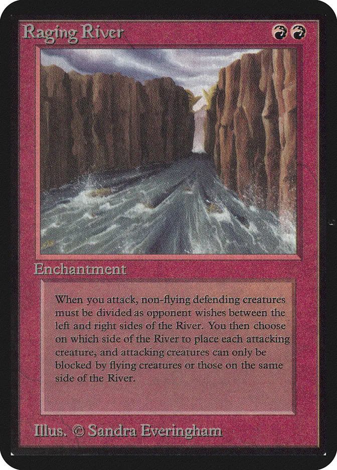1993 Limited Edition Alpha Raging River rare #168 rare card image