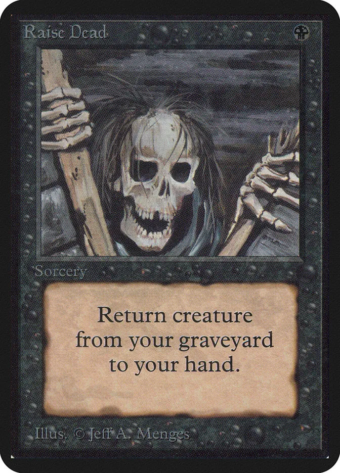 1993 Limited Edition Alpha Raise Dead common #122 common card image