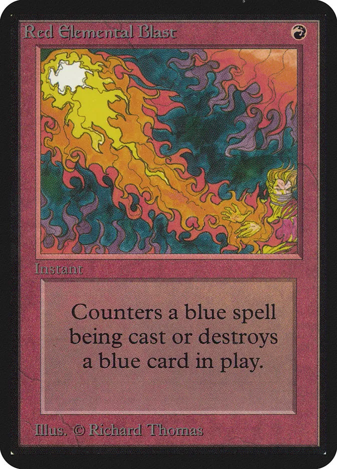 1993 Limited Edition Alpha Red Elemental Blast common #169 common card image