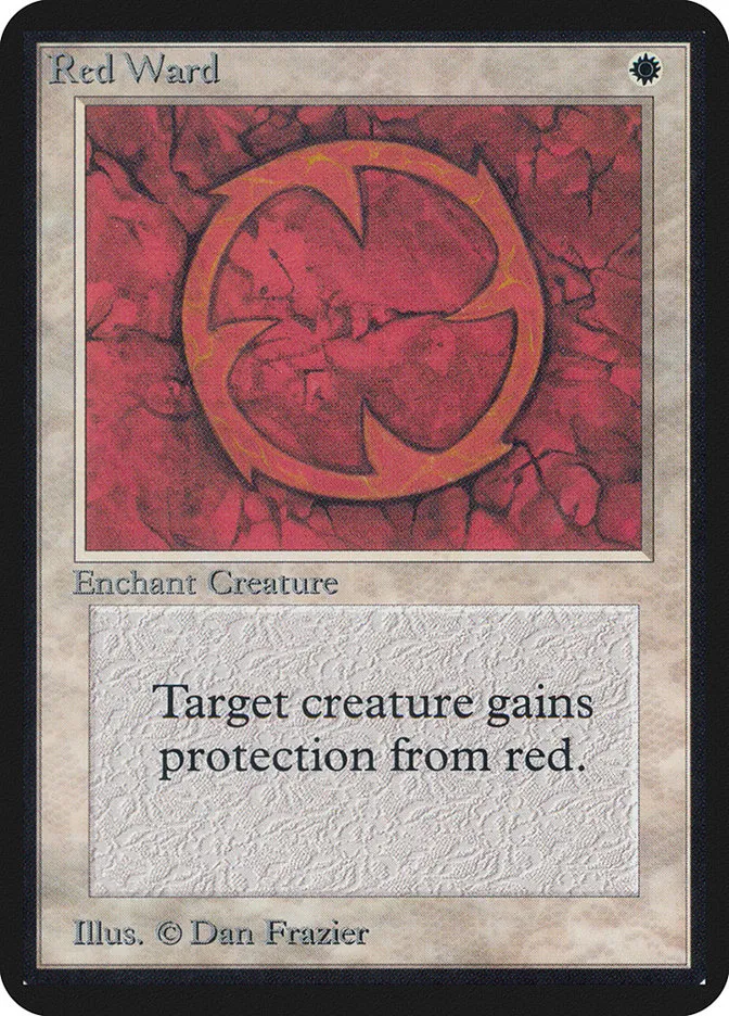 1993 Limited Edition Alpha Red Ward uncommon #33 uncommon card image