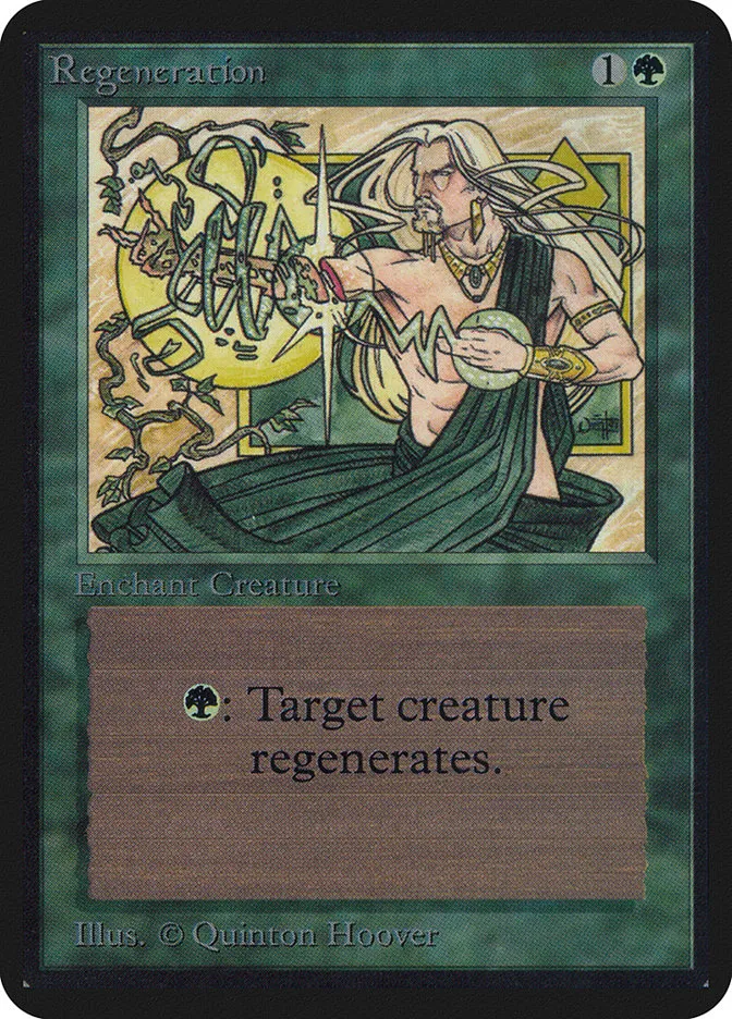 1993 Limited Edition Alpha Regeneration common #213 common card image