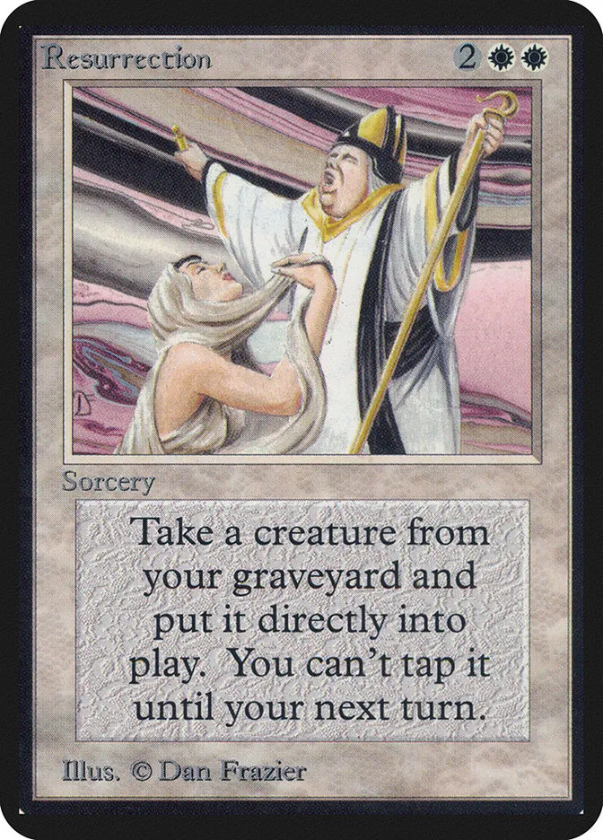 1993 Limited Edition Alpha Resurrection uncommon #34 uncommon card image