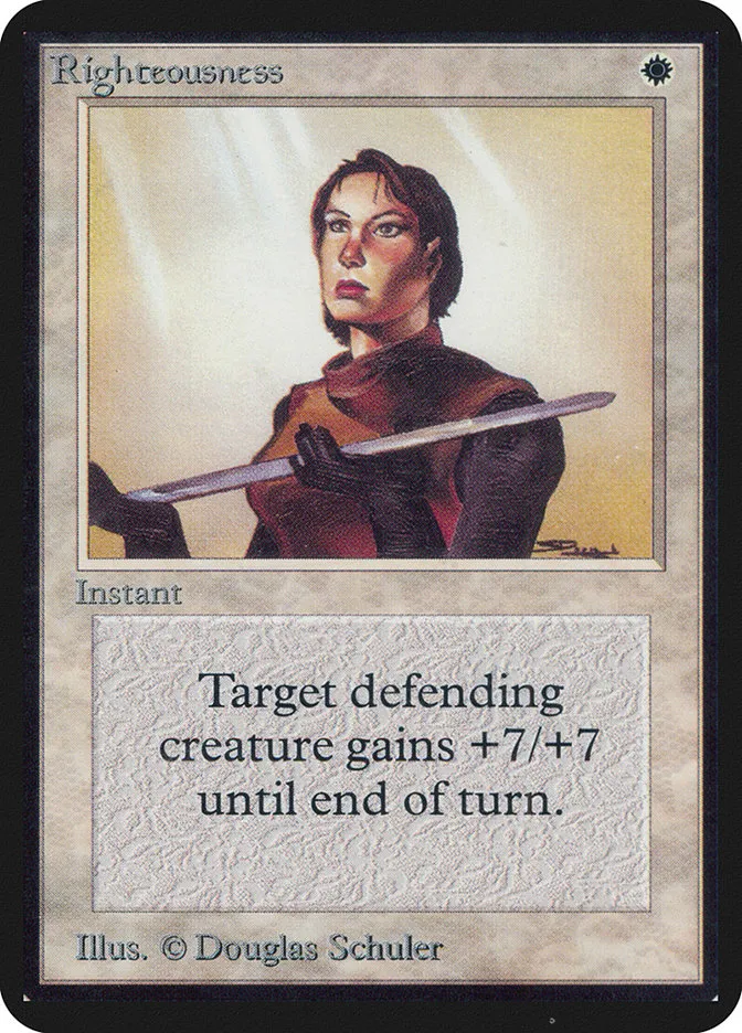 1993 Limited Edition Alpha Righteousness rare #36 rare card image
