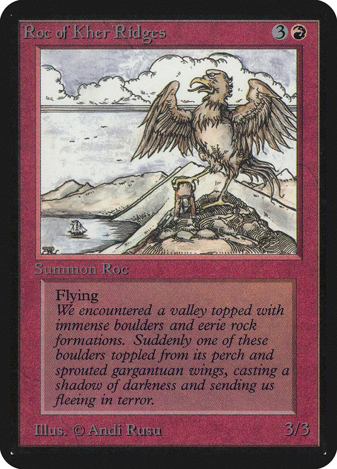 1993 Limited Edition Alpha Roc of Kher Ridges rare #170 rare card image