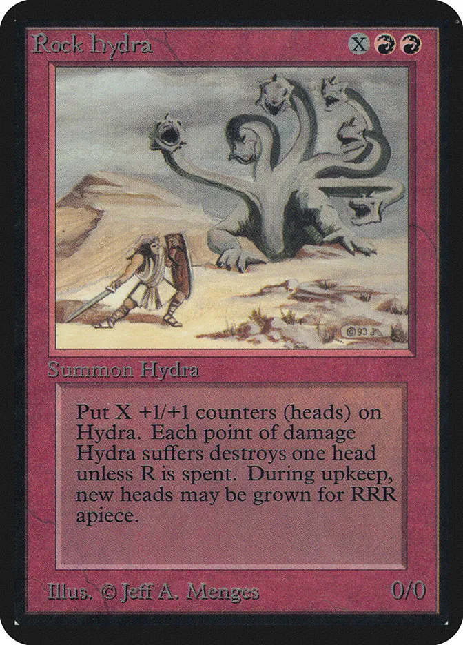 1993 Limited Edition Alpha Rock Hydra rare #171 rare card image