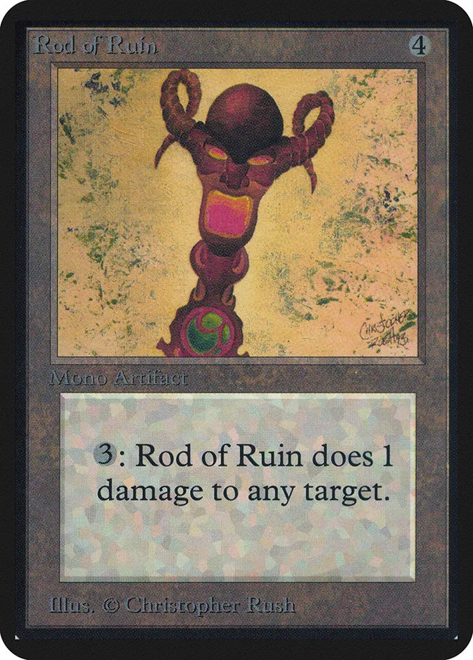 1993 Limited Edition Alpha Rod of Ruin uncommon #268 uncommon card image
