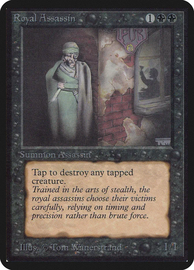 1993 Limited Edition Alpha Royal Assassin rare #123 rare card image