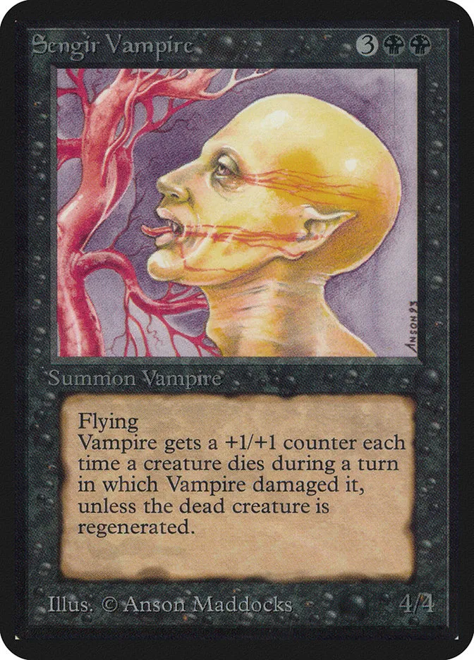 1993 Limited Edition Alpha Sengir Vampire uncommon #127 uncommon card image