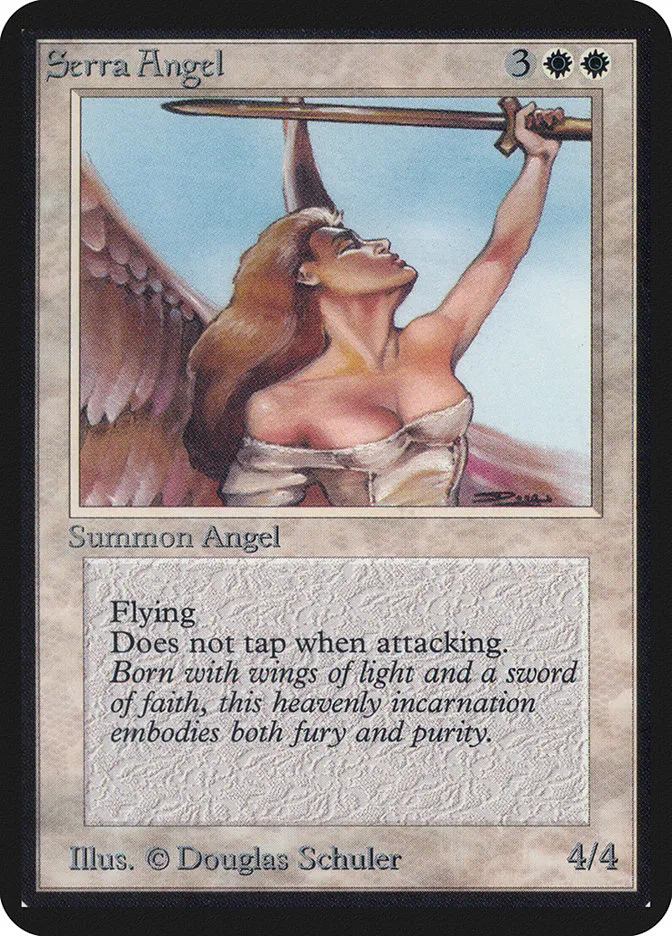 1993 Limited Edition Alpha Serra Angel uncommon #39 uncommon card image
