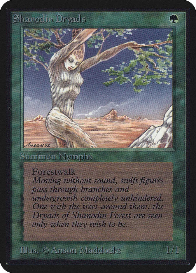 1993 Limited Edition Alpha Shanodin Dryads #216 common card image