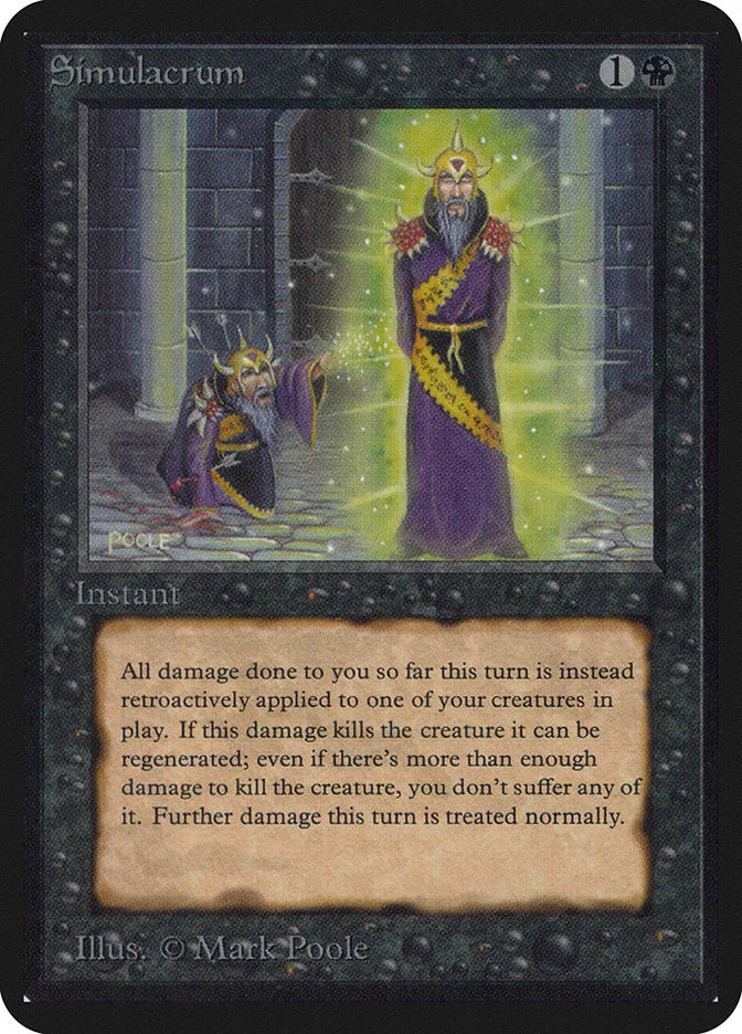 1993 Limited Edition Alpha Simulacrum uncommon #128 uncommon card image