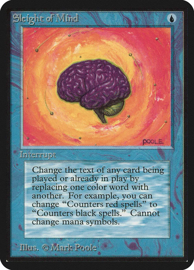 1993 Limited Edition Alpha Sleight of Mind rare #78 rare card image
