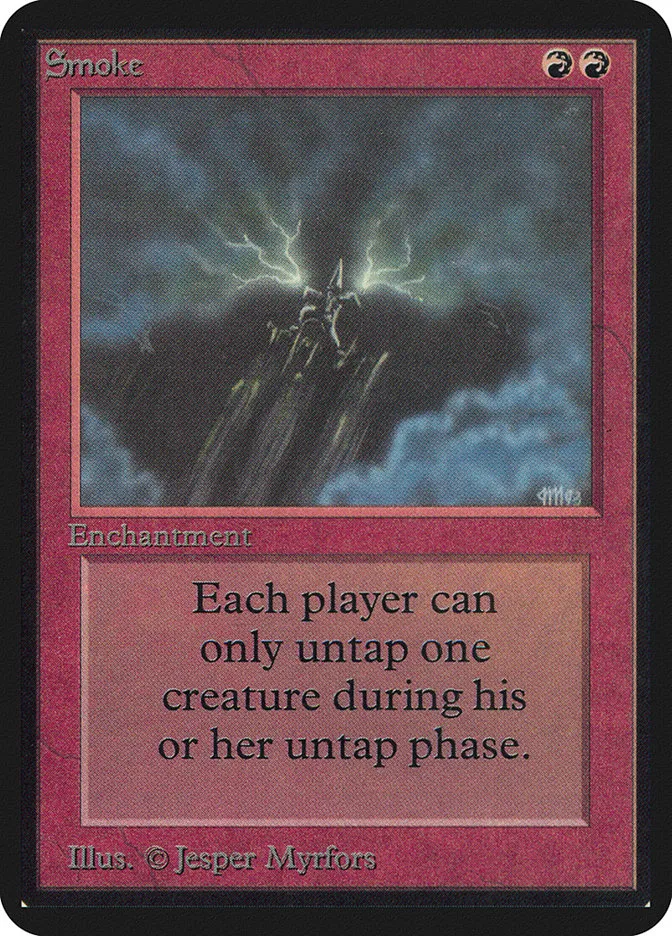 1993 Limited Edition Alpha Smoke rare #175 rare card image