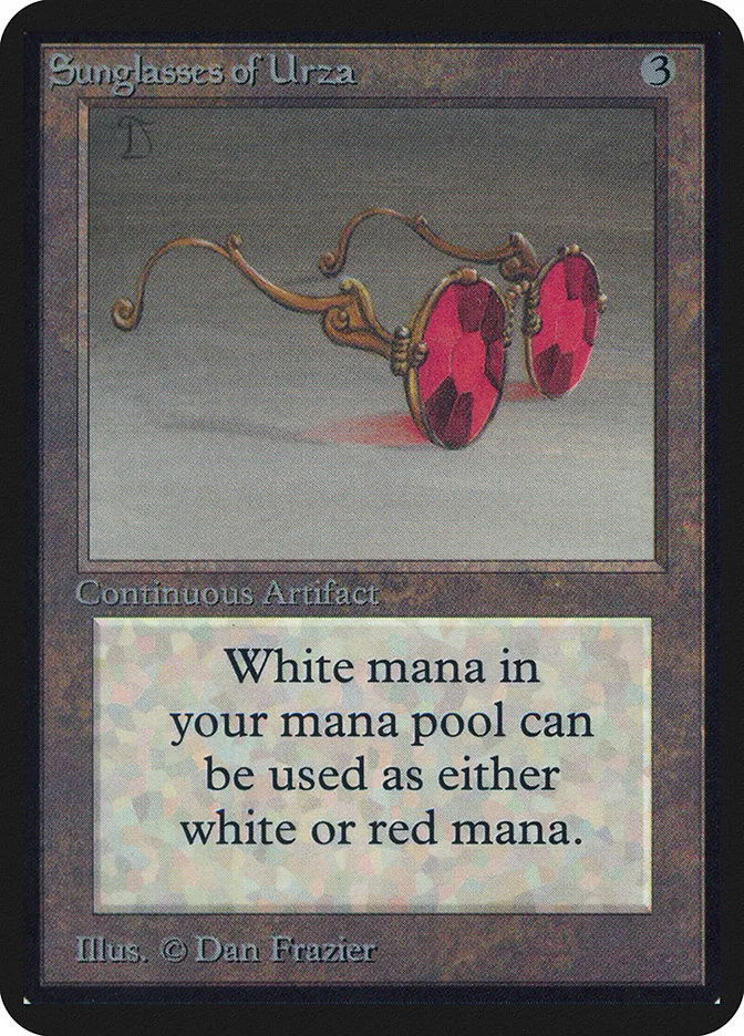 1993 Limited Edition Alpha Sunglasses of Urza rare #271 rare card image