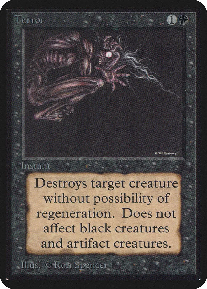 1993 Limited Edition Alpha Terror common #130 common card image