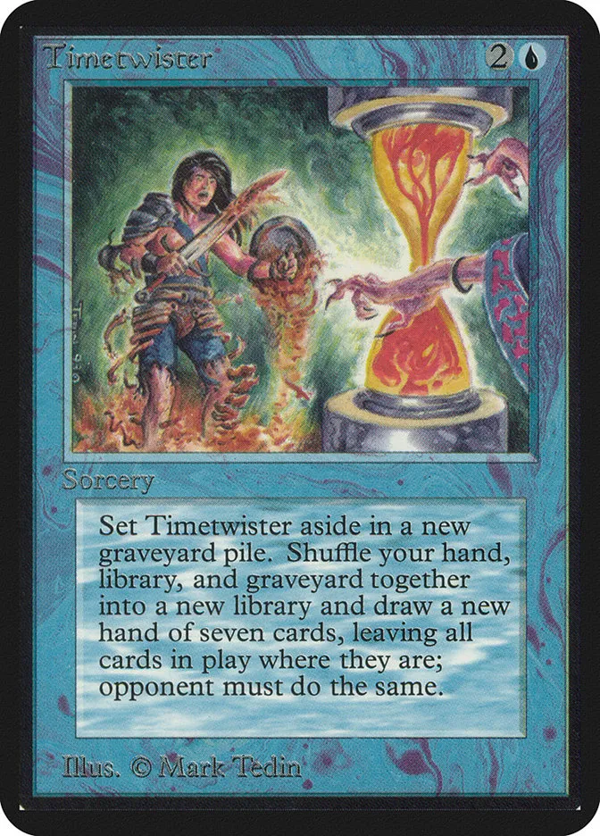 1993 Limited Edition Alpha Timetwister rare #84 rare card image