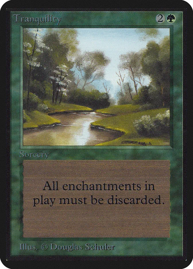 1993 Limited Edition Alpha Tranquility common #220 common card image