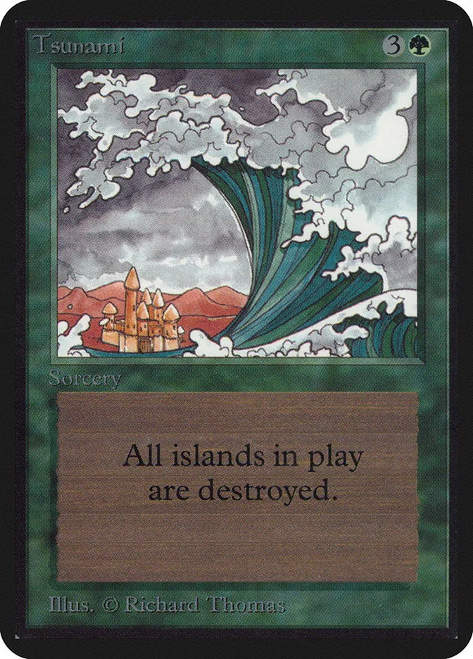 1993 Limited Edition Alpha Tsunami uncommon #221 uncommon card image