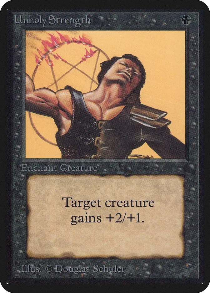 1993 Limited Edition Alpha Unholy Strength common #131 common card image