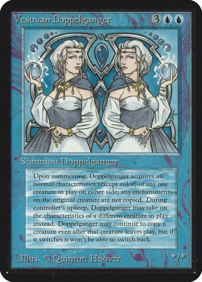 1993 Limited Edition Alpha Vesuvan Doppelganger rare #87 rare card image