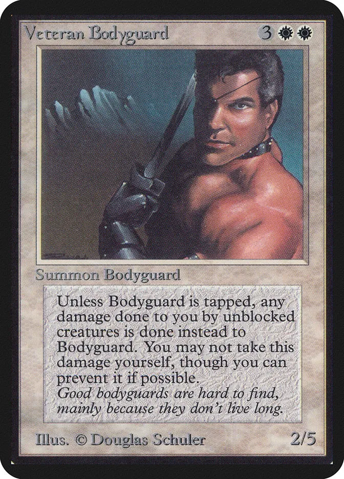 1993 Limited Edition Alpha Veteran Bodyguard rare #41 rare card image