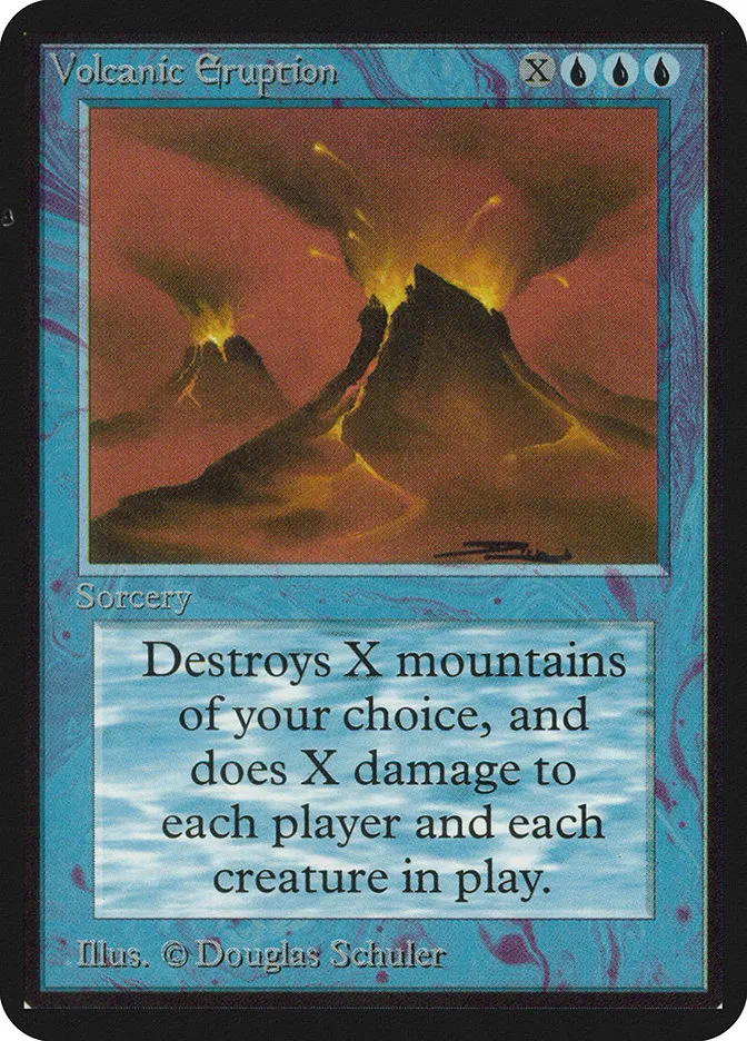 1993 Limited Edition Alpha Volcanic Eruption rare #88 rare card image