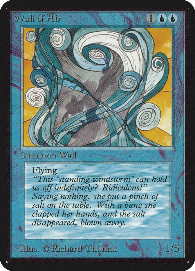 1993 Limited Edition Alpha Wall of Air uncommon #89 uncommon card image