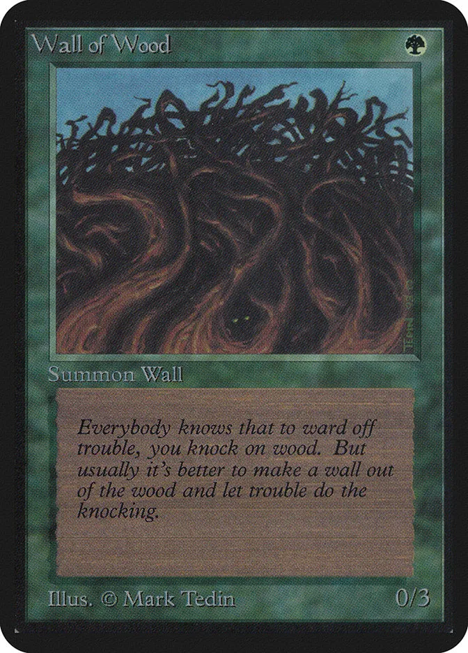 1993 Limited Edition Alpha Wall of Wood common #225 common card image