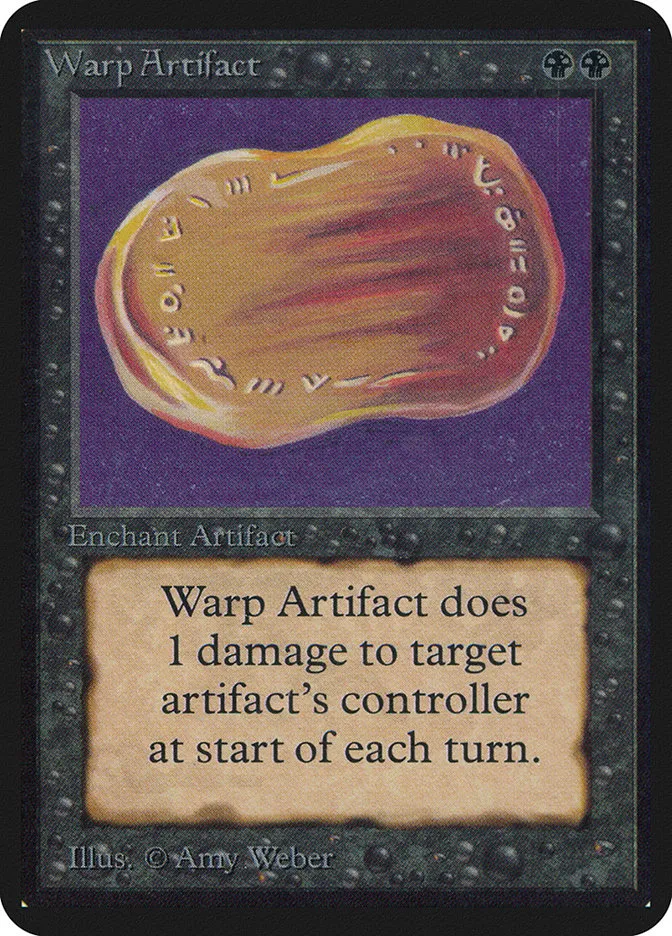 1993 Limited Edition Alpha Warp Artifact rare #133 rare card image