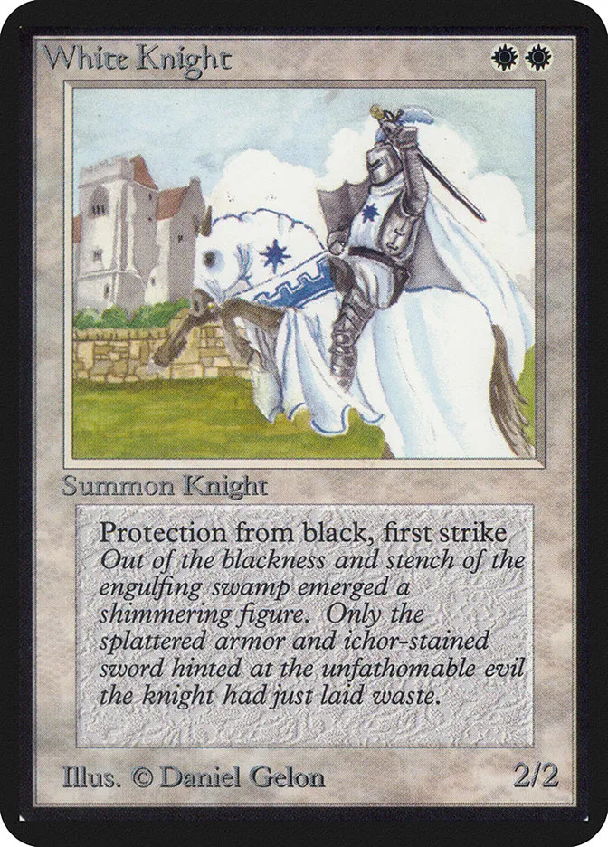 1993 Limited Edition Alpha White Knight uncommon #43 uncommon card image